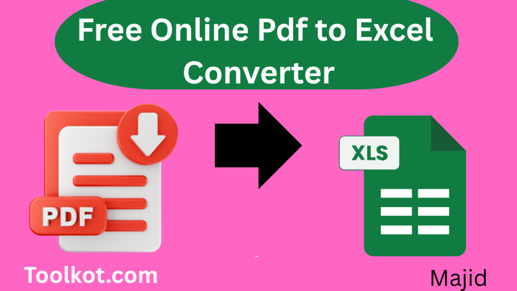 Free Online Pdf to Excel Converter